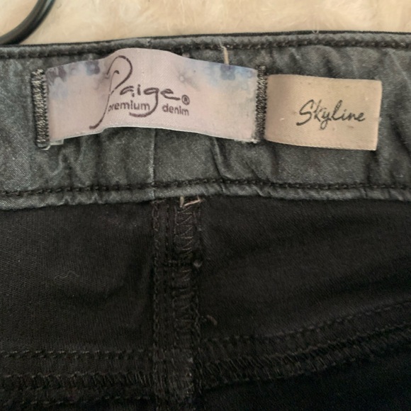 Black “Skyline” Slim Leg Jeans  { Paige } - Picture 6 of 8